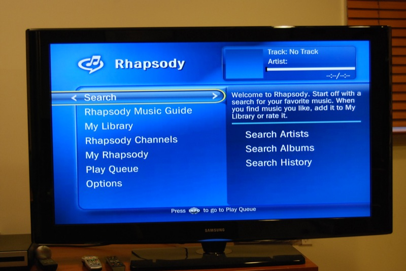 Illustration for article titled TiVo Rocks the Rhapsody Music Service
